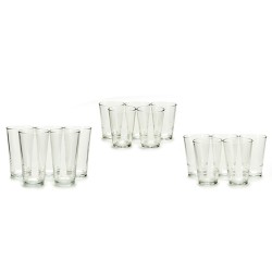 Set de Vasos S18091/BHA Transparente Vidrio 6 x (51 cl) / 6 x (34 cl) / 6 x (23 cl)