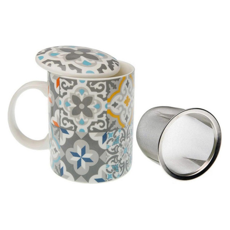 Taza con Filtro para Infusiones Versa Alfama Porcelana Gres (8 x 10 x 8 cm)