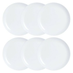 Plate set Luminarc Diwali 6 pcs White Glass