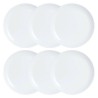 Plate set Luminarc Diwali 6 pcs White Glass