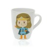 Taza de Cerámica Versa Super Mamá Gres (8,5 x 10 x 8,5 cm)