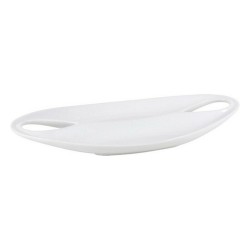 Bandeja Etrusca Doble Porcelana Blanco (36,5 x 18 x 4,5 cm)