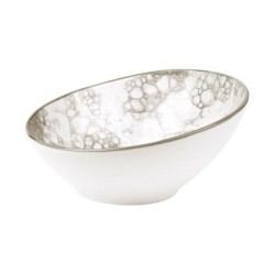 Bol Porcelaine Blanc/Marron (35 cl) (ø 16 x 7 cm)