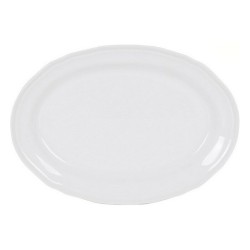 Fuente de Cocina Feuille Oval Porcelana Blanco (28 x 20,5 cm)