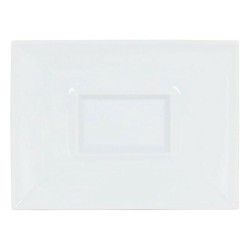 Plato Llano Gourmet Porcelana Blanco (29,5 x 22 x 3 cm)