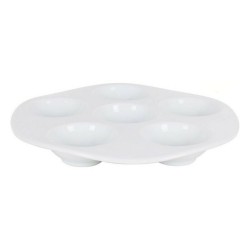 Bol pour Apéritifs Inde 729c3 Blanc Porcelaine 6 compartiments