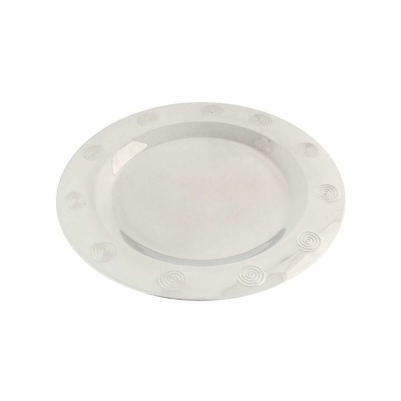 Bajo Plato DKD Home Decor Acero Inoxidable Plástico Plateado 30 x 30 x 0,5 cm