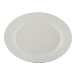 Plato Llano Versa Redondo Blanco Porcelana (27 x 27 cm)