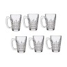 Mug Squares Transparent Glass 340 ml