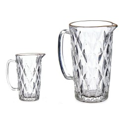 Jug Diamond Golden Crystal 1L (17,8 x 12 x 19,5 cm)