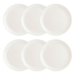 Set de Platos Luminarc Diwali 6 Unidades Blanco Vidrio (Ø 27 cm)