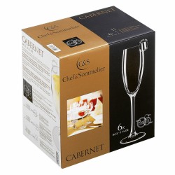 Coupe de champagne Chef&Sommelier Cabernet Transparent verre 6 Unités (16 cl)