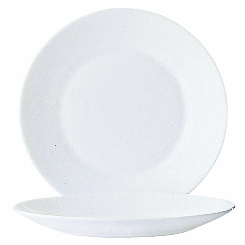 Plato de Postre Arcoroc Restaurant 6 Unidades Blanco Vidrio (Ø 19,5 cm)