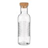 Botella Hoop Transparente 1,07 L Natural Corcho Vidrio