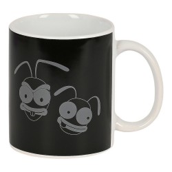 Mug El Hormiguero White Ceramic Black (350 ml)