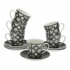 Juego de 6 Tazas de Té con Plato Versa Urbana Porcelana 9 x 14 x 14 cm 10,5 x 8 x 6 cm 14 x 14 x 2 cm