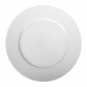 Plato Llano La Mediterránea Saler Porcelana Blanco (Ø 25 cm)