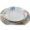 Service de Vaisselle DKD Home Decor Multicouleur Porcelaine Fleurs Urbaine 27 x 27 x 3 cm 18 Pièces (18 pcs)