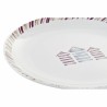 Service de Vaisselle DKD Home Decor Bleu Blanc Bordeaux Porcelaine méditerranéen Marin 18 Pièces