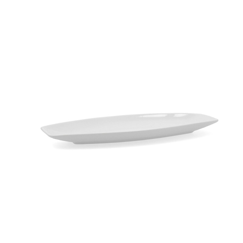 Fuente de Cocina Quid Gastro 30 x 13 x 2,5 cm Cerámica Blanco 6 Unidades (Pack 6x)