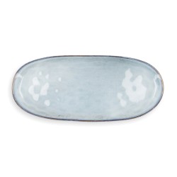 Fuente de Cocina Quid Boreal Azul Cerámica 36 x 16 cm (2 Unidades) (Pack 2x)