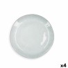 Assiette plate Quid Boreal Bleu Céramique 27 cm (4 Unités)