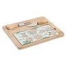 Bandeja de Aperitivos DKD Home Decor 24,5 x 20 x 1,2 cm Beige Verde Gres