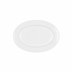 Plat à Gratin Bidasoa Glacial Céramique Blanc (26 x 18 cm) (Pak 6x)