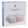 Plateau apéritif DKD Home Decor 19,7 x 19,7 x 1 cm Multicouleur Grès