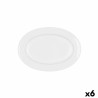 Serving Platter Bidasoa Glacial Ceramic White (26 x 18 cm) (Pak 6x)