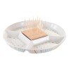 Plateau apéritif DKD Home Decor 23,5 x 23,5 x 3 cm Multicouleur Grès