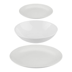 Tableware Secret de Gourmet White Ceramic 18 Pieces