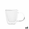 Taza Quid Serenia Transparente Vidrio 100 ml (6 Unidades)