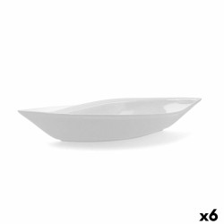 Plat à Gratin Quid Gastro Céramique Blanc (31 x 14,5 x 5,5 cm) (Pack 6x)