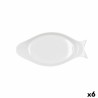 Serving Platter Quid Gastro Ceramic White (32.5 x 15,5 x 2,5 cm) (Pack 6x)