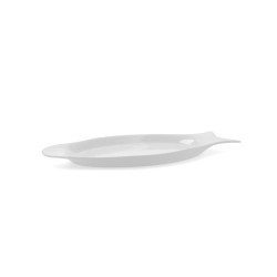 Fuente de Cocina Quid Gastro Cerámica Blanco (32.5 x 15,5 x 2,5 cm) (Pack 6x)