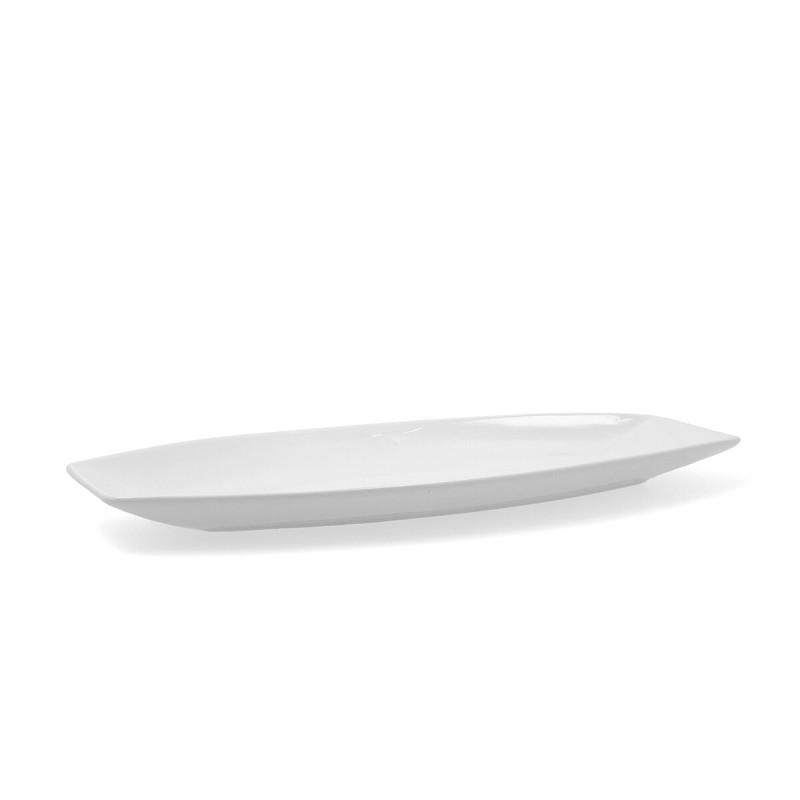 Plat à Gratin Quid Gastro Céramique Blanc (40 x 17,5 x 3,5 cm) (Pack 4x)