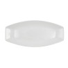 Serving Platter Quid Gastro Ceramic White (40 x 17,5 x 3,5 cm) (Pack 4x)