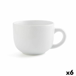 Taza Quid Snow Blanco Cerámica 400 ml (6 Unidades) (Pack 6x)