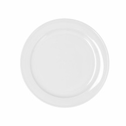 Assiette plate Bidasoa Glacial Céramique Blanc (24 cm) (Pack 6x)