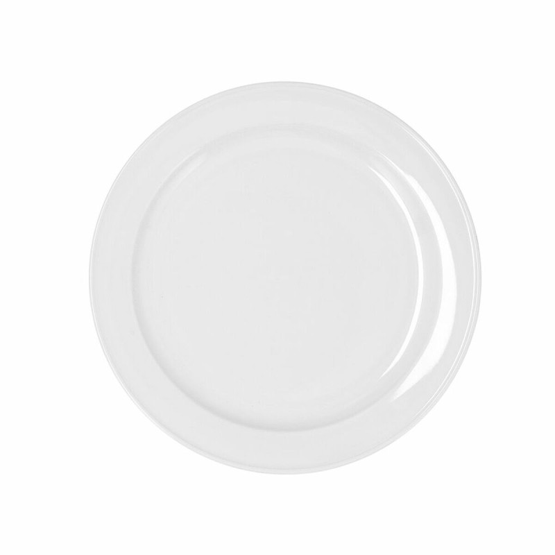 Assiette plate Bidasoa Glacial Céramique Blanc (24 cm) (Pack 6x)