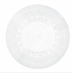 Assiette plate Quid Viba Transparent Plastique 26 cm Ø 26 cm (12 Unités) (Pack 12x)