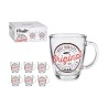 Tasse mug Original Transparent verre (320 ml) (6 Unités)