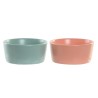 Set de Aperitivo DKD Home Decor 20 x 10,5 x 14 cm Porcelana Multicolor 3 Piezas