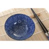 Set de Sushi DKD Home Decor 14,5 x 14,5 x 31 cm Negro Azul Gres Oriental (16 Piezas)