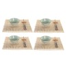 Set de Sushi DKD Home Decor 14,5 x 14,5 x 35 cm Gres Oriental (16 Piezas)