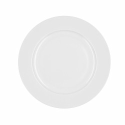 Assiette plate Bidasoa Glacial Céramique Blanc (25 cm) (Pack 6x)