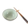 Set de sushi DKD Home Decor 30 x 21 x 7 cm Vert Bleu ciel Grès Oriental (6 Pièces)