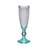 Coupe de champagne Turquoise Points verre 6 Unités (185 ml)