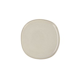 Flat plate Bidasoa Ikonic Ceramic White (20,2 x 19,7 cm) (Pack 6x)